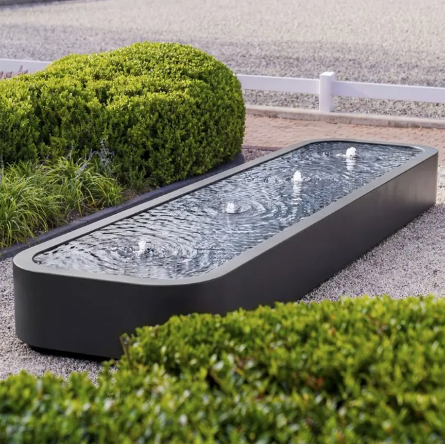 Designer Aluminium Square Water Table