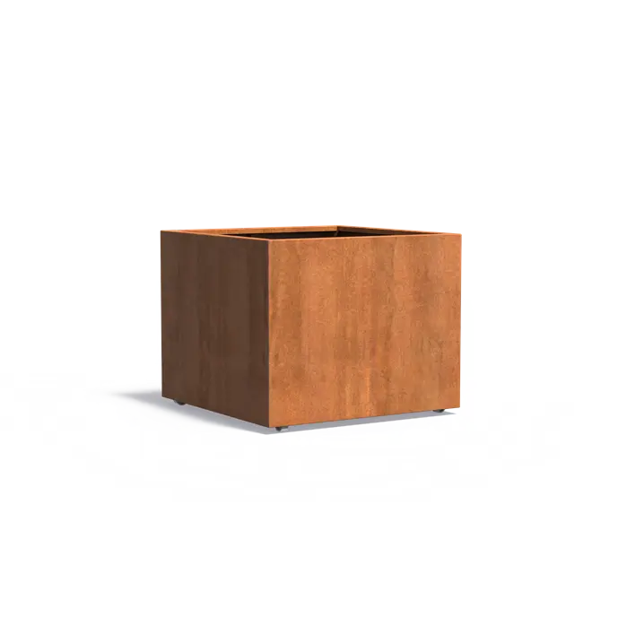 Carrez Corten Square with Wheels