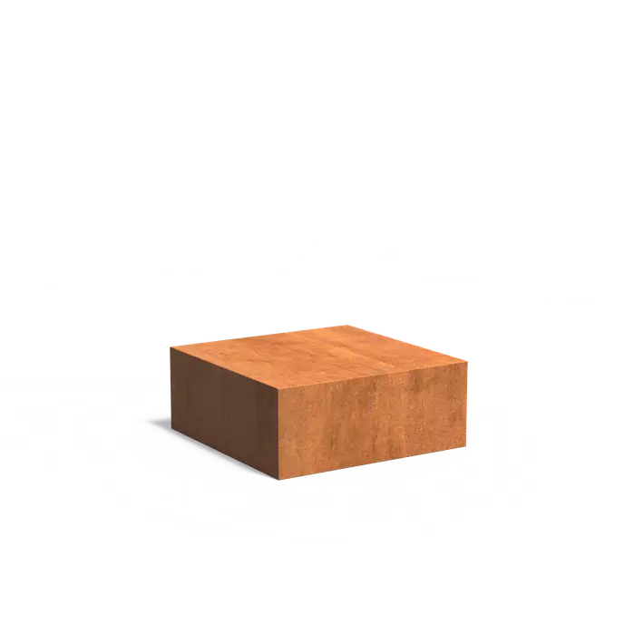 Corten Pedestal Low