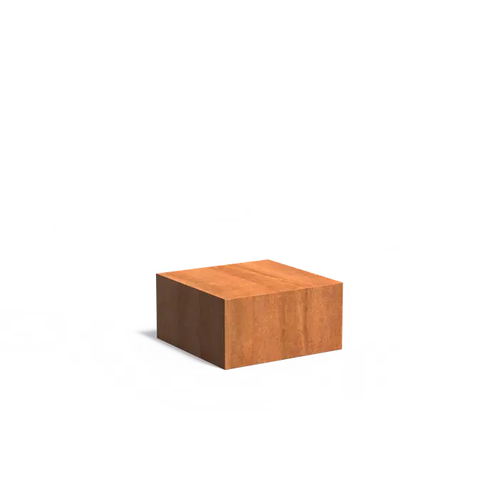 Corten Pedestal Low