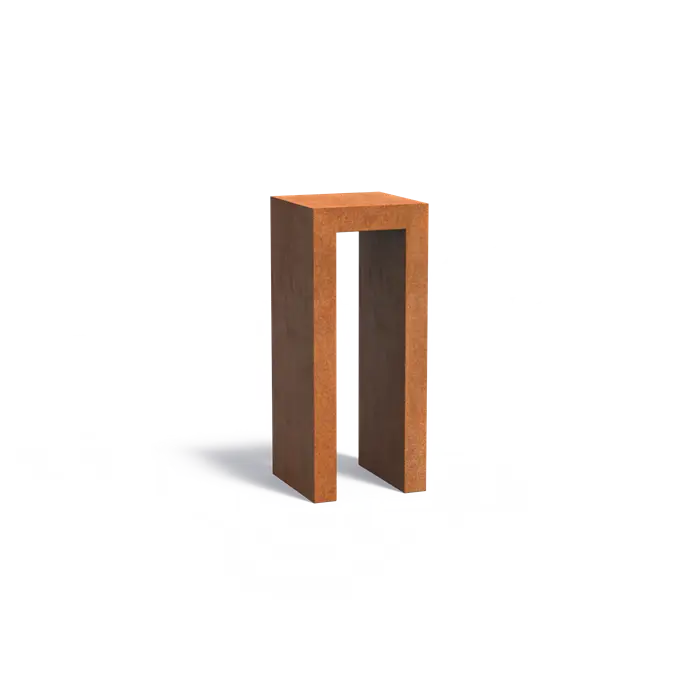 Socle Corten Pedestal U Shaped