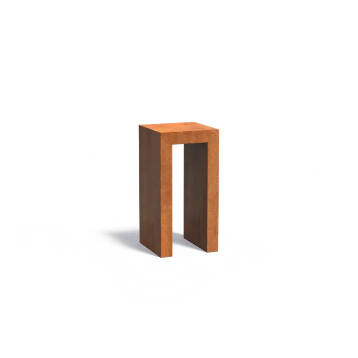 Socle Corten Pedestal U Shaped