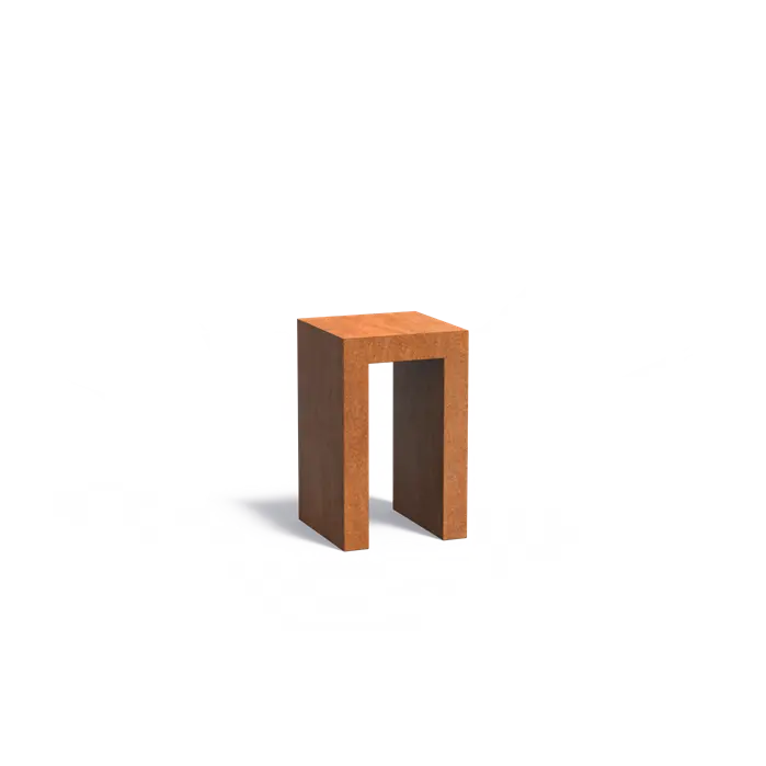 Socle Corten Pedestal U Shaped