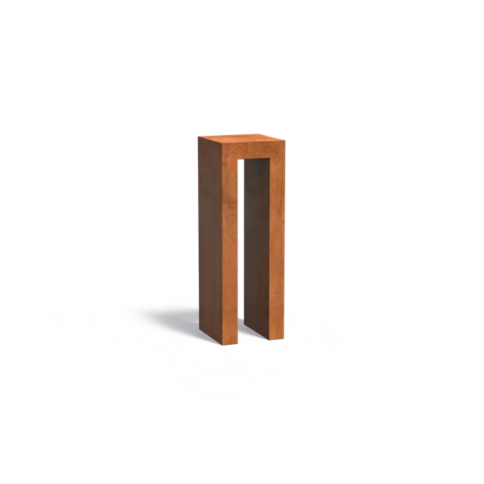 Socle Corten Pedestal U Shaped
