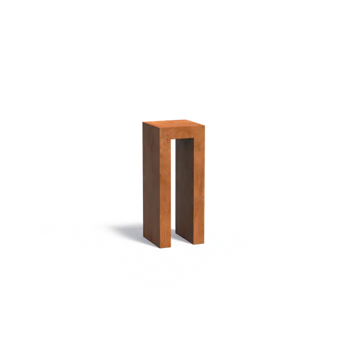 Socle Corten Pedestal U Shaped