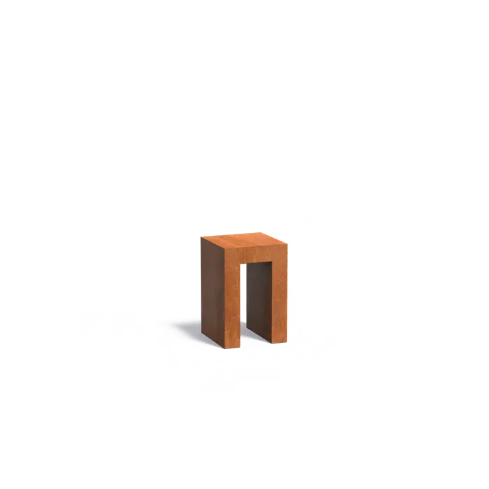 Socle Corten Pedestal U Shaped