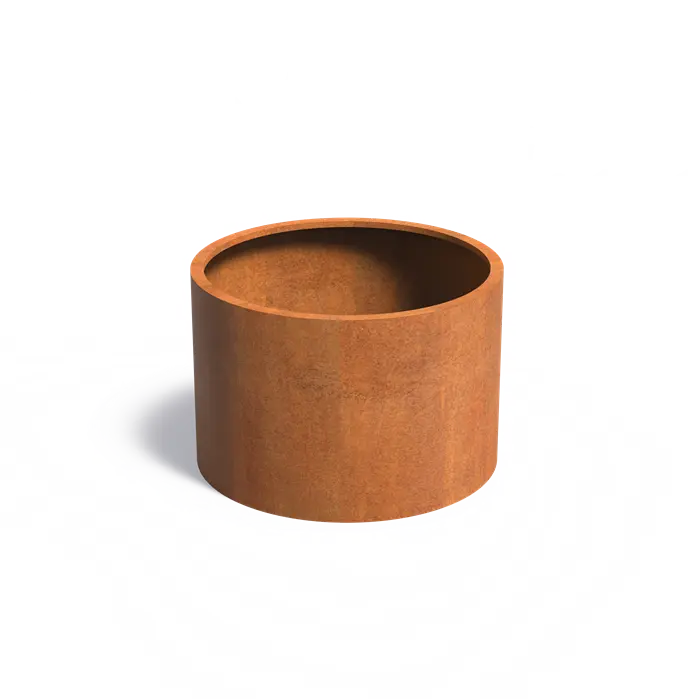 Round Corten Steel Raised Bed - No Base