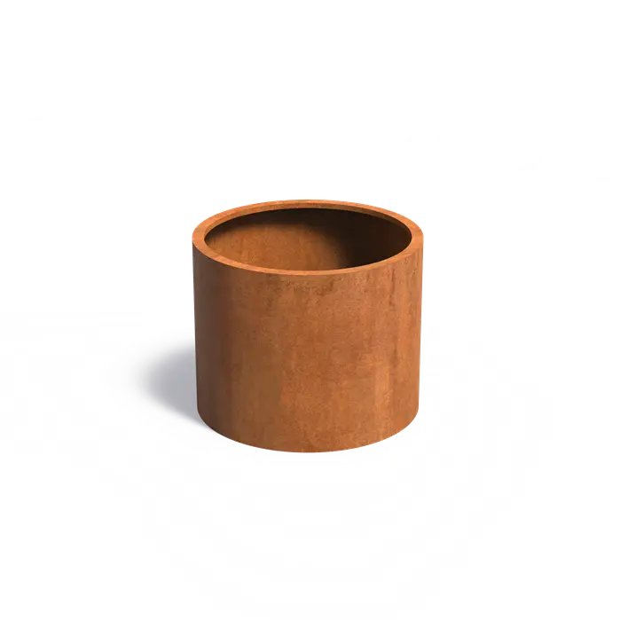 Round Corten Steel Raised Bed - No Base