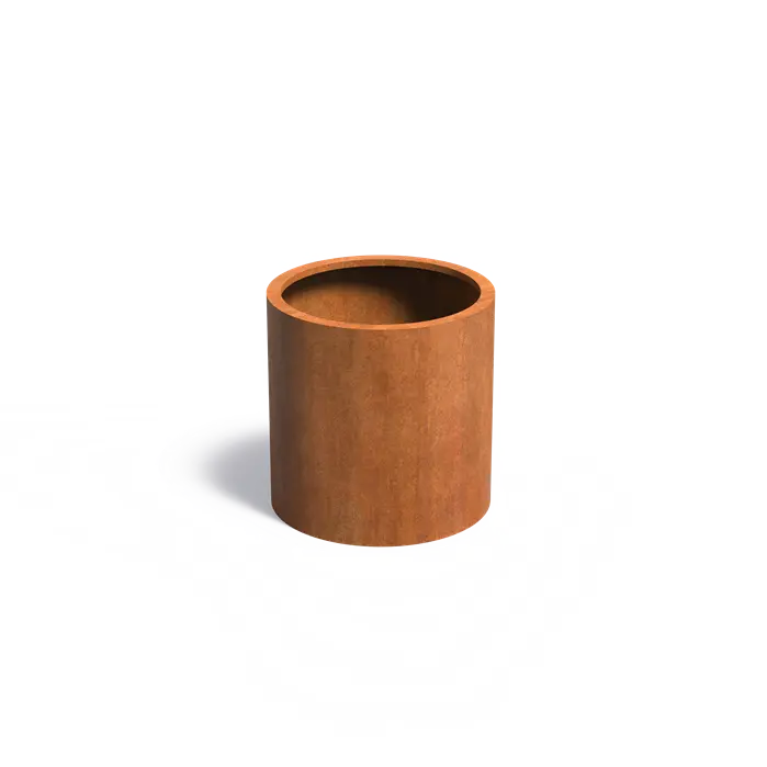Round Corten Steel Raised Bed - No Base