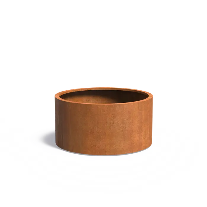 Circum Corten Planter with wheels