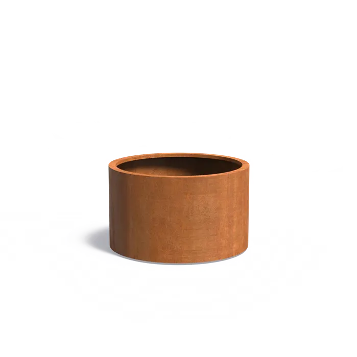 Circum Corten Planter with wheels