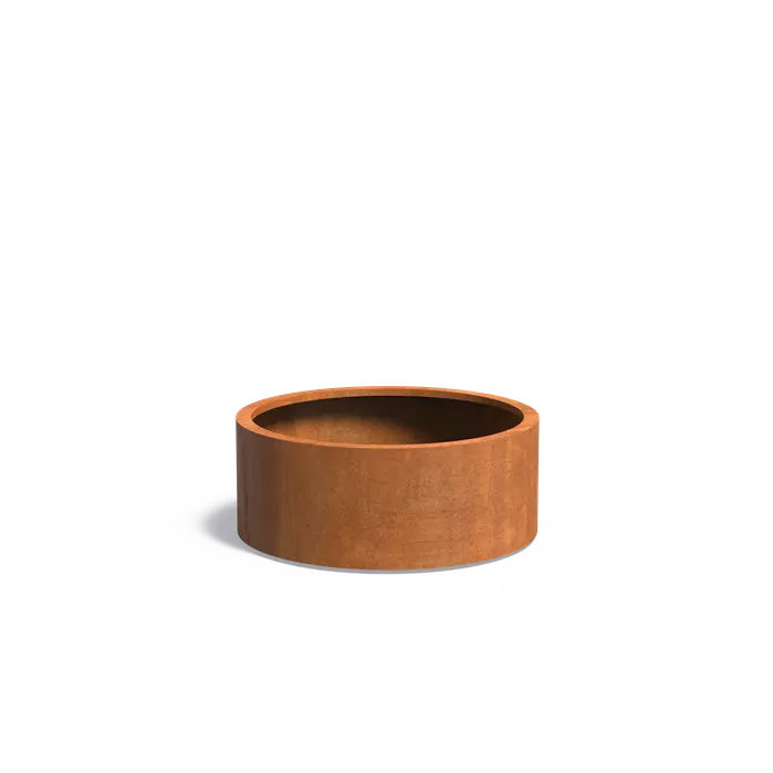 Circum Corten Planter with wheels