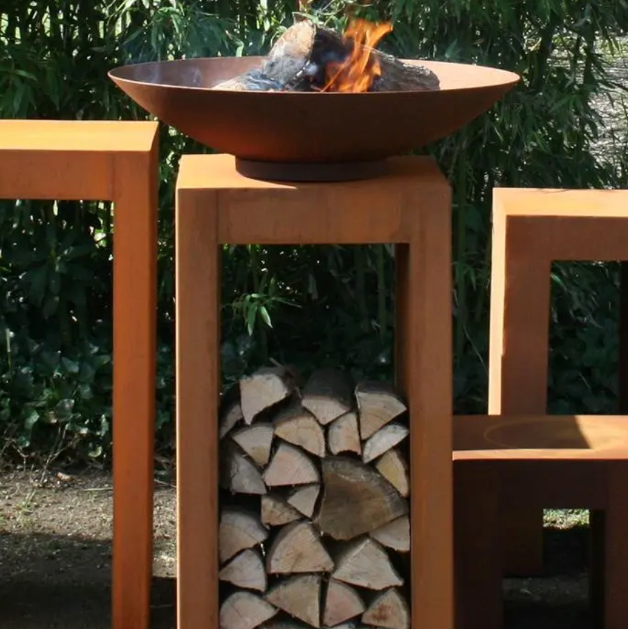 Corten Pedestal U Shaped