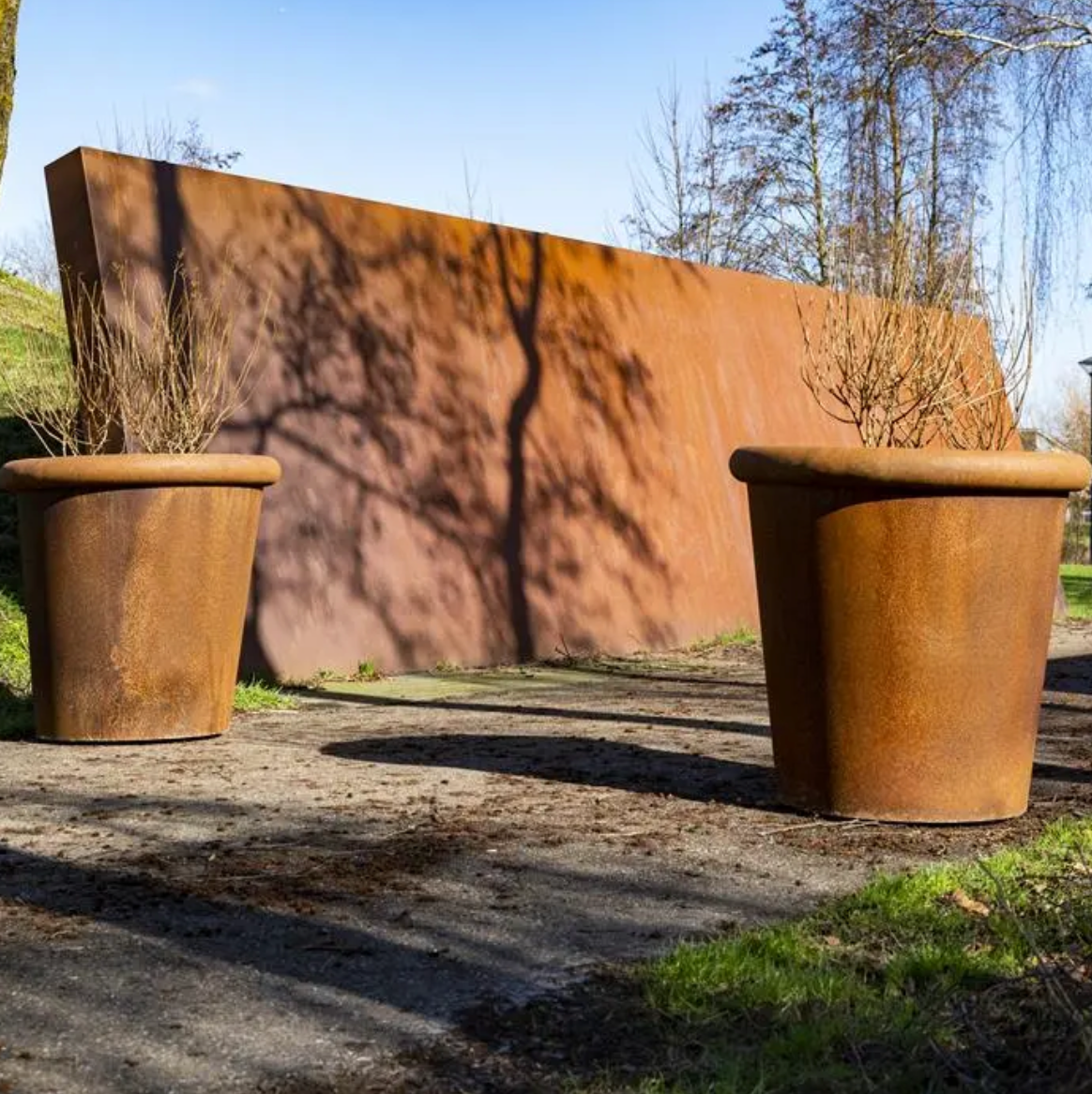 Tube Corten Planter