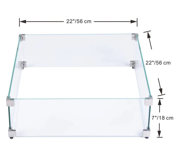 Square Wind Screen-Large