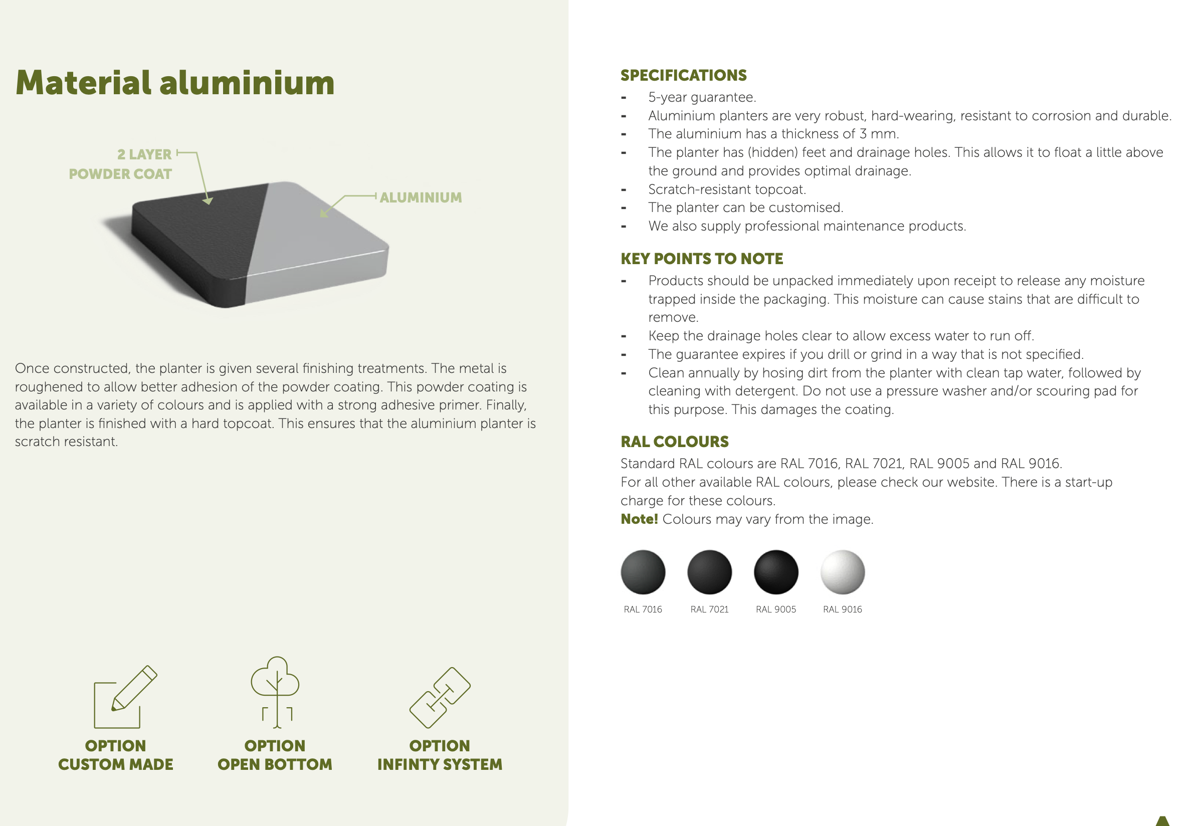 ELLIPSE Aluminium Planter