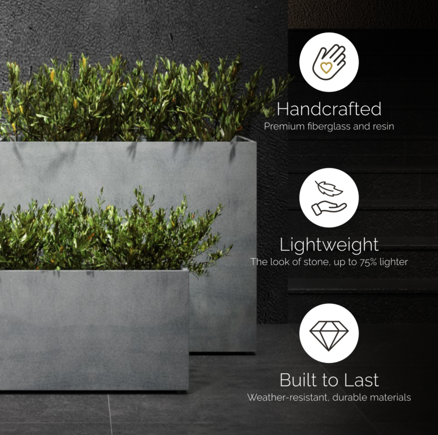 Semplito Cohesa Trough Planter