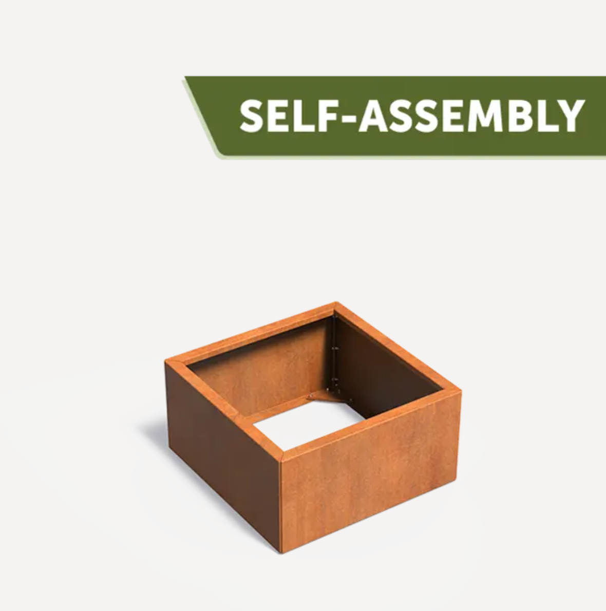 Corten CONNECT Square Planter