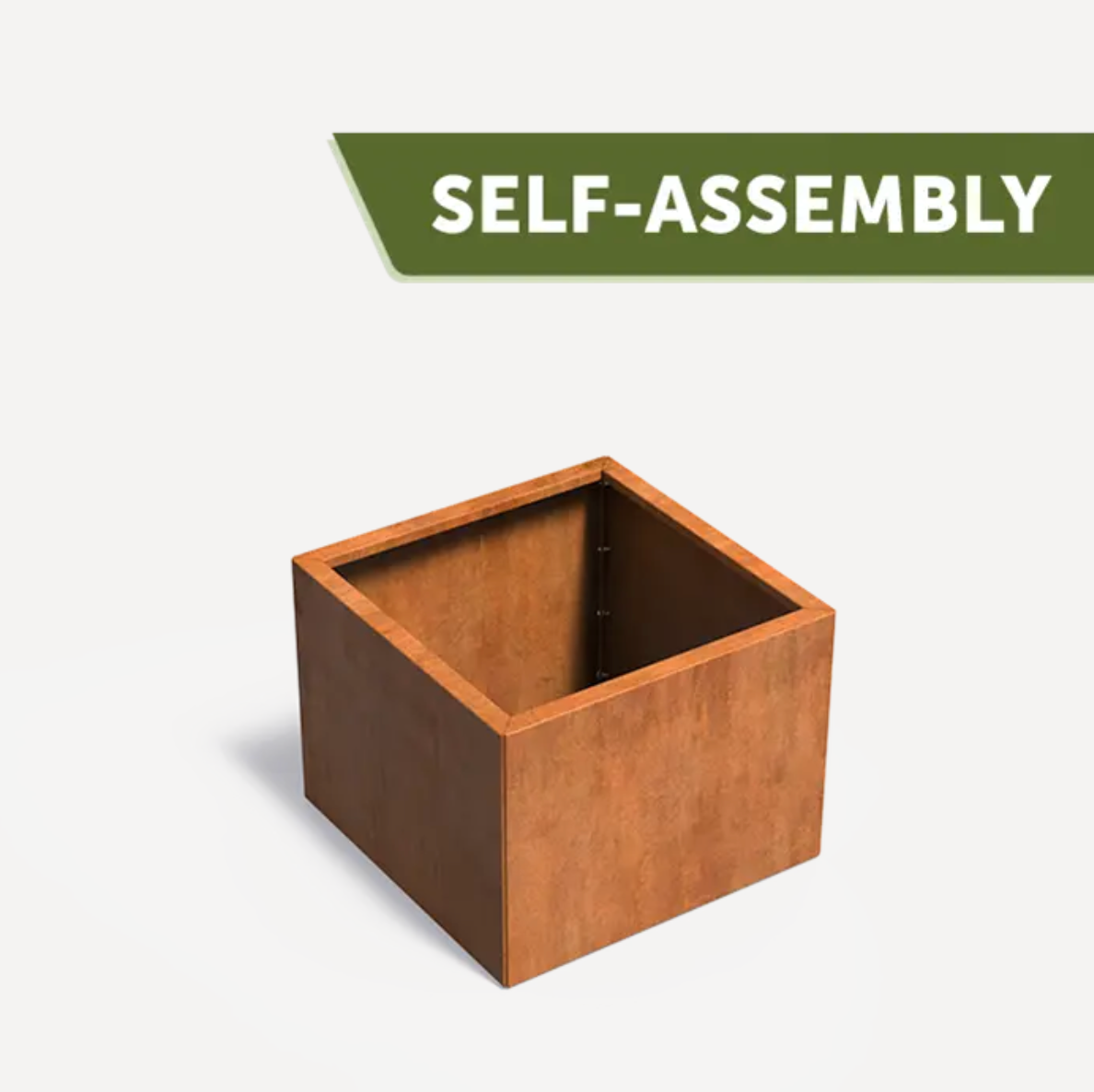Corten CONNECT Square Planter