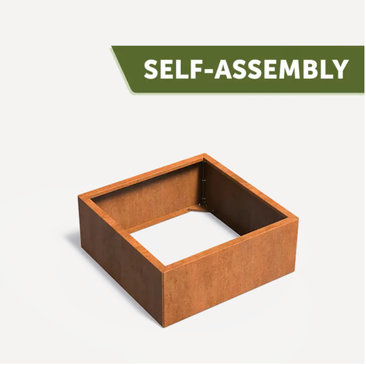 Corten CONNECT Square Planter