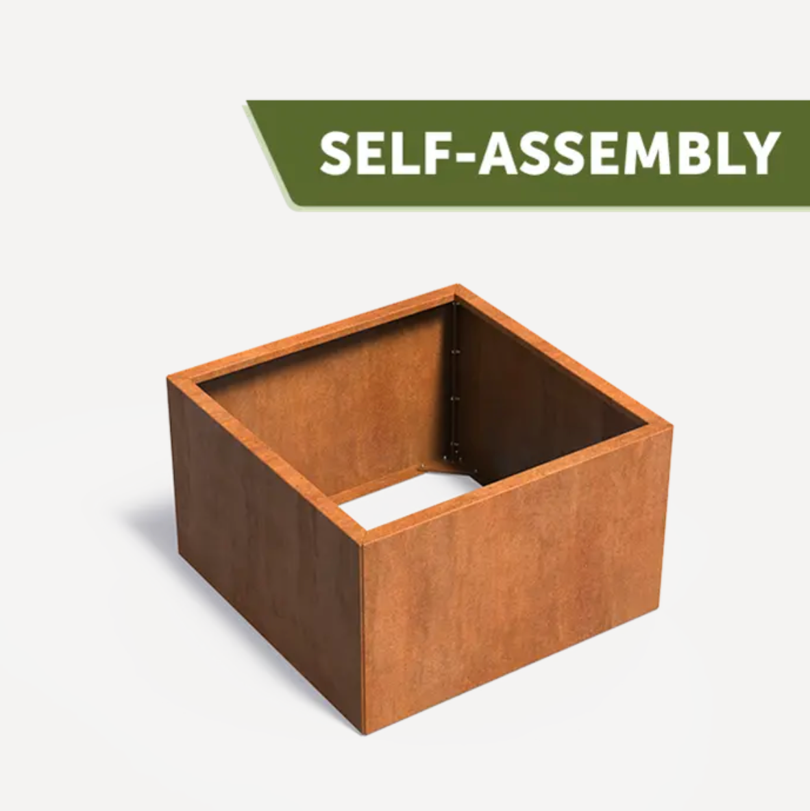 Corten CONNECT Square Planter
