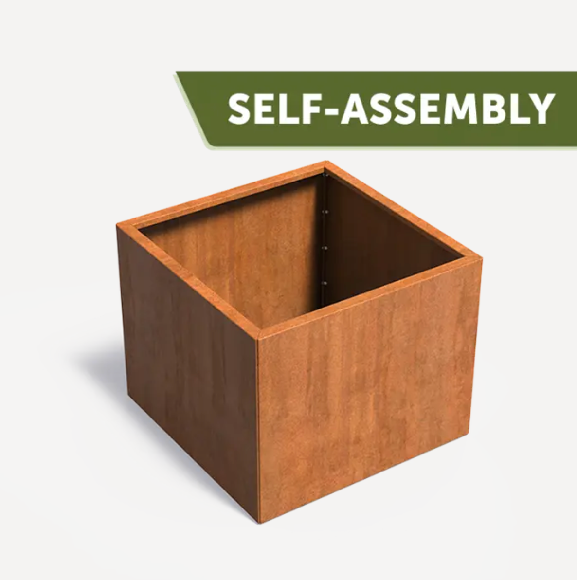 Corten CONNECT Square Planter