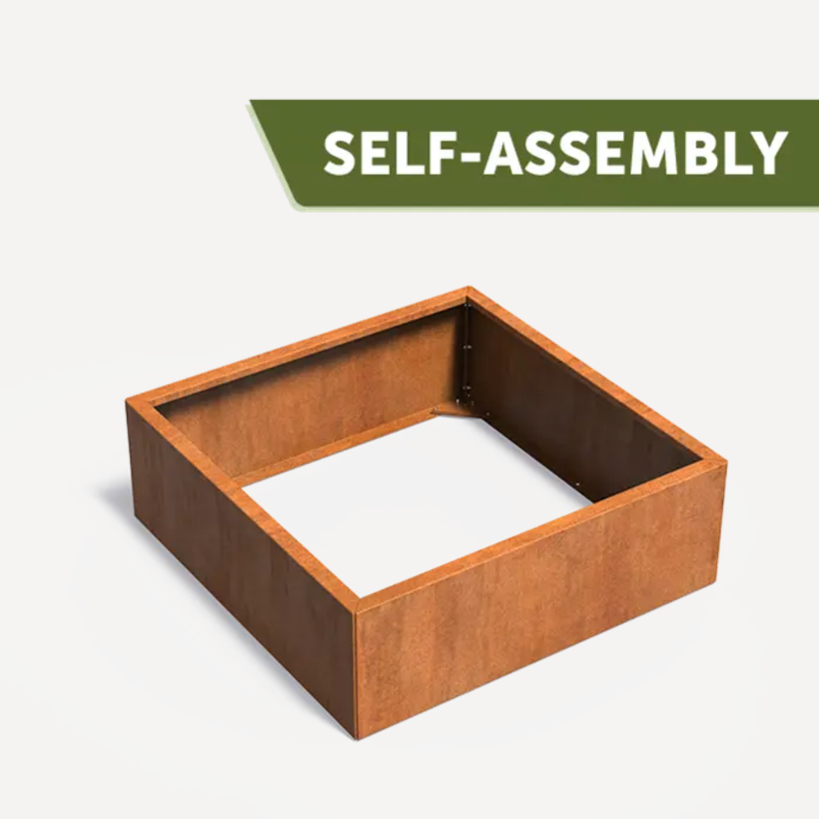 Corten CONNECT Square Planter