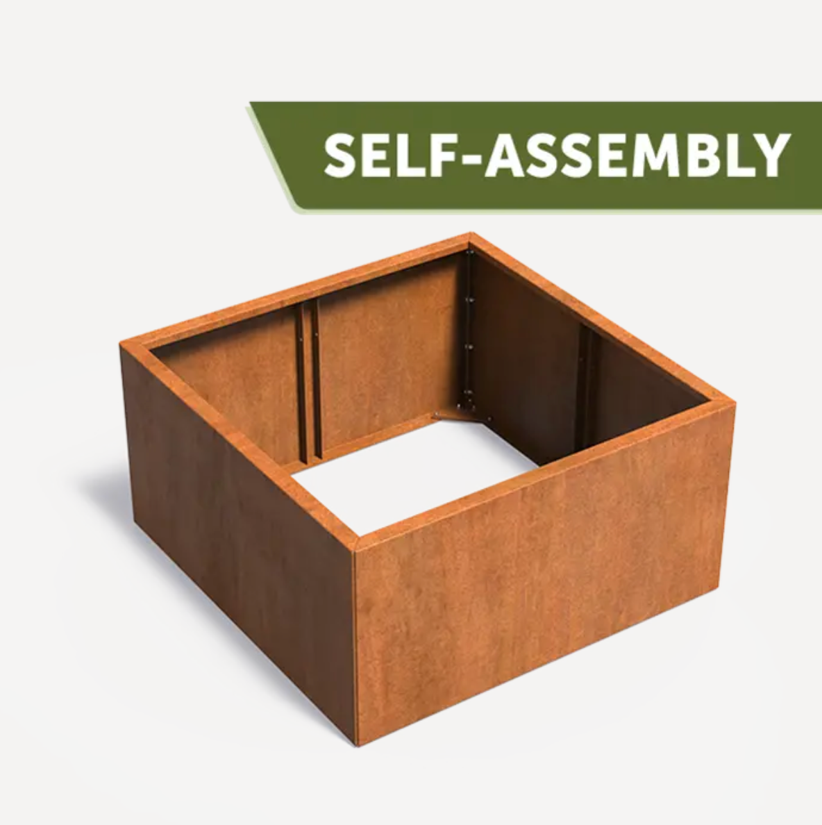 Corten CONNECT Square Planter