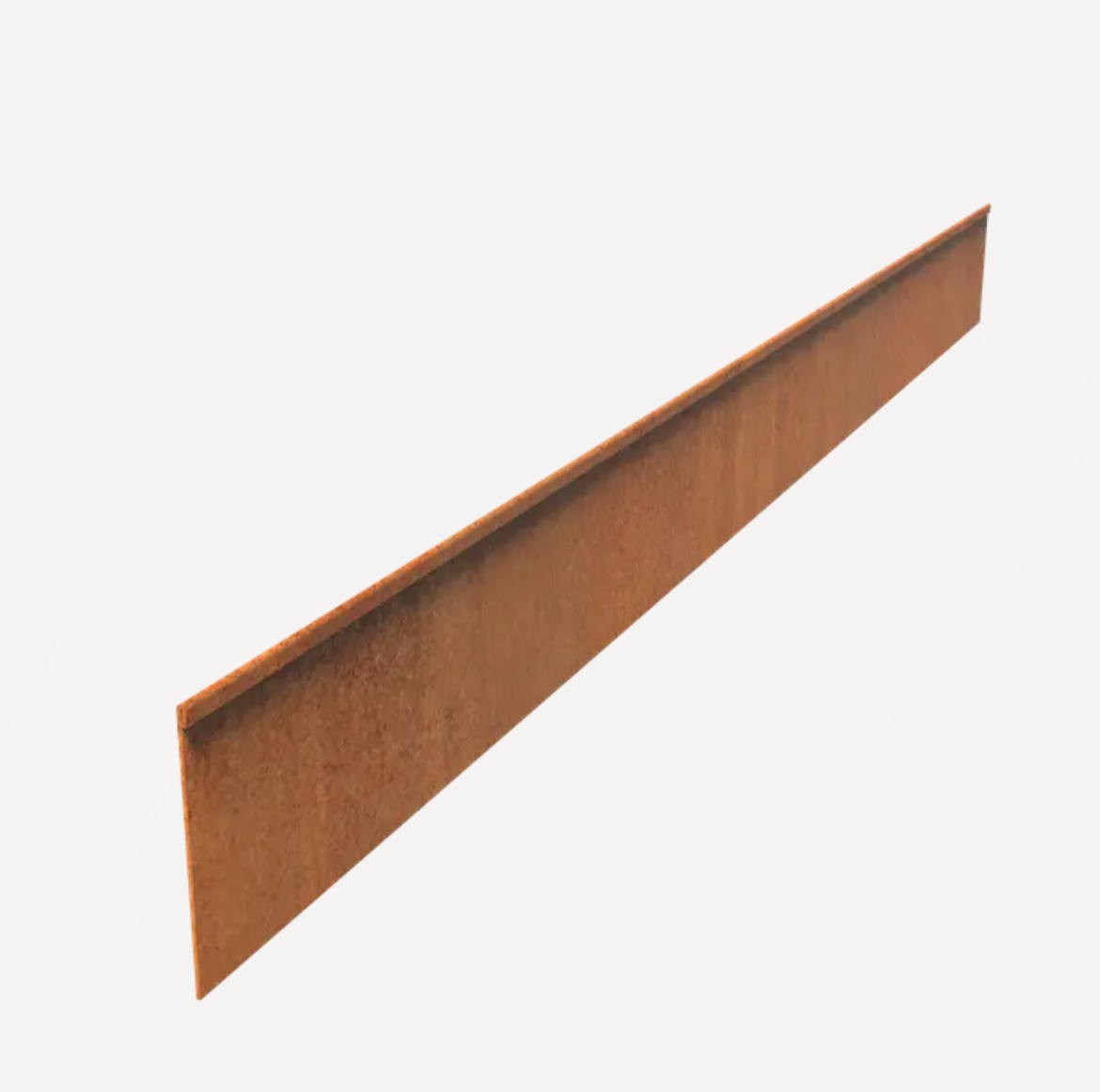 Folded Corten Garden Edging