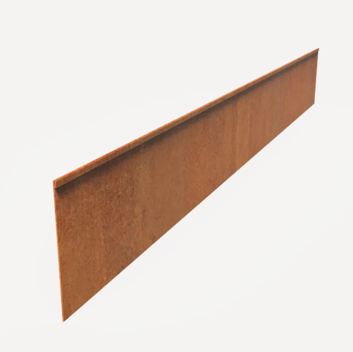 Folded Corten Garden Edging