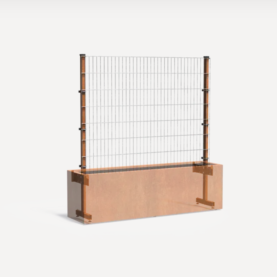 Corten Steel Trellis Living Wall