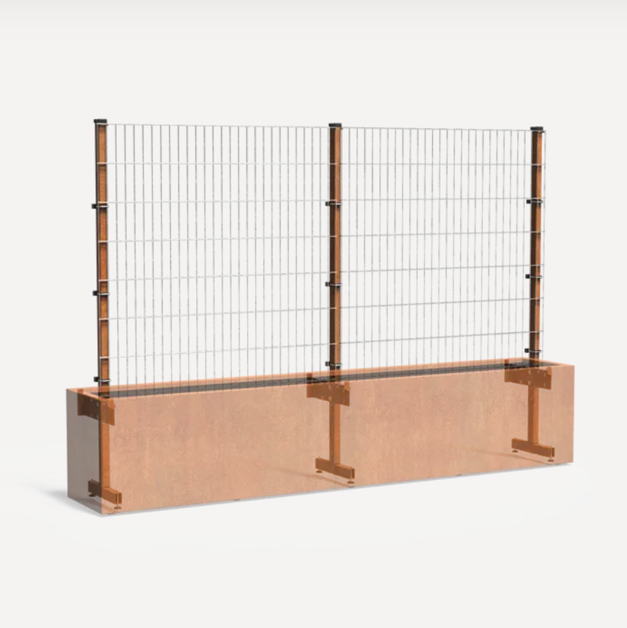 Corten Steel Trellis Living Wall