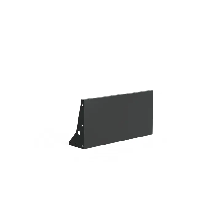 black aluminium retaining wall