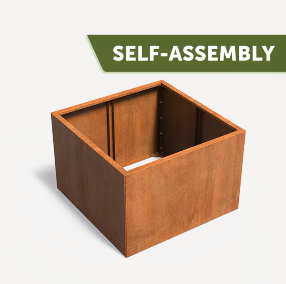 Corten CONNECT Square Planter