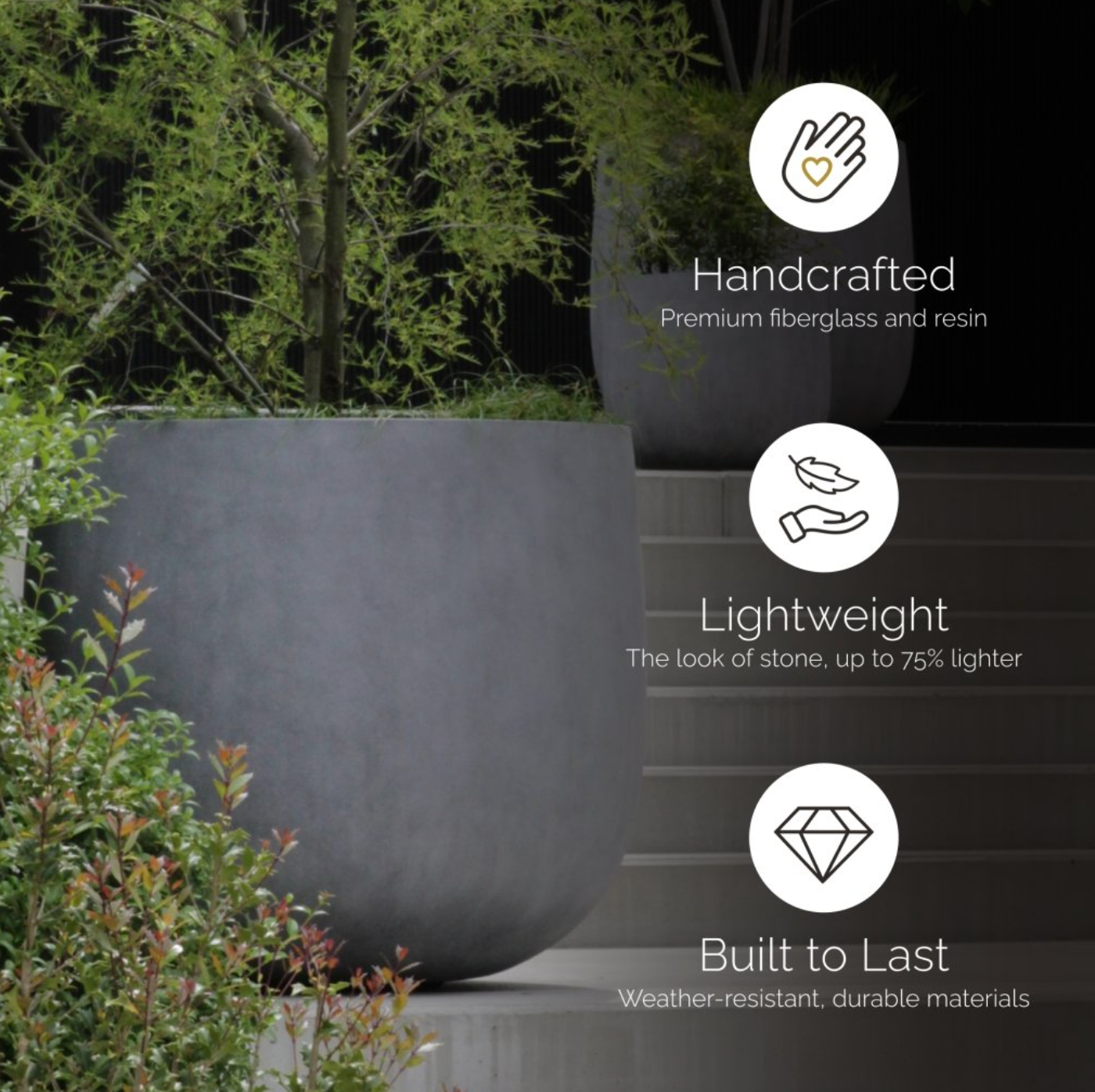 Mondo Cohesa Round Planter
