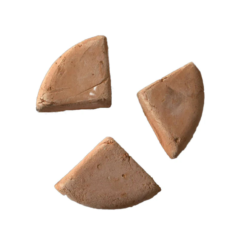 Set of 3 Terracotta feet