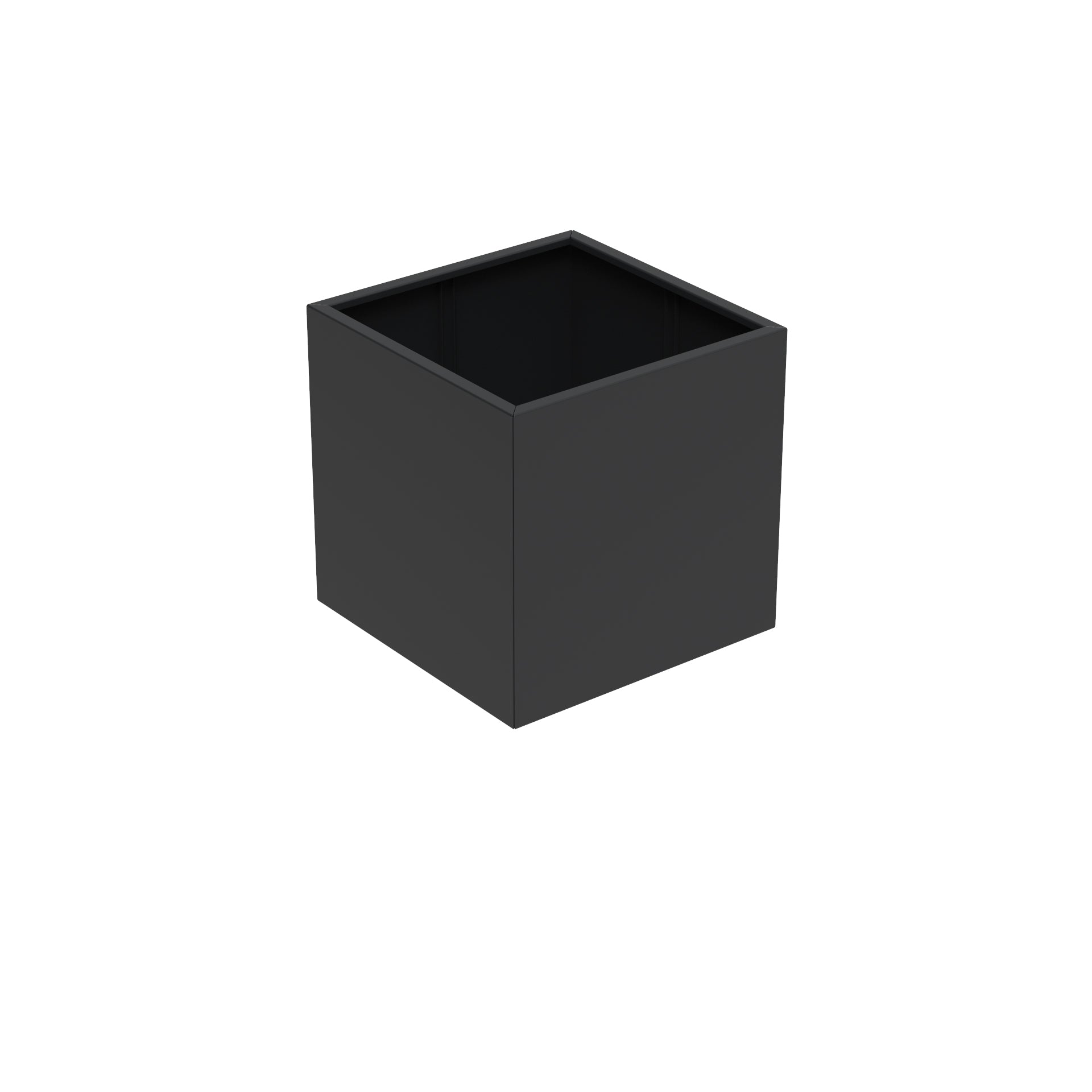 Powder Coated Steel Cube Planter