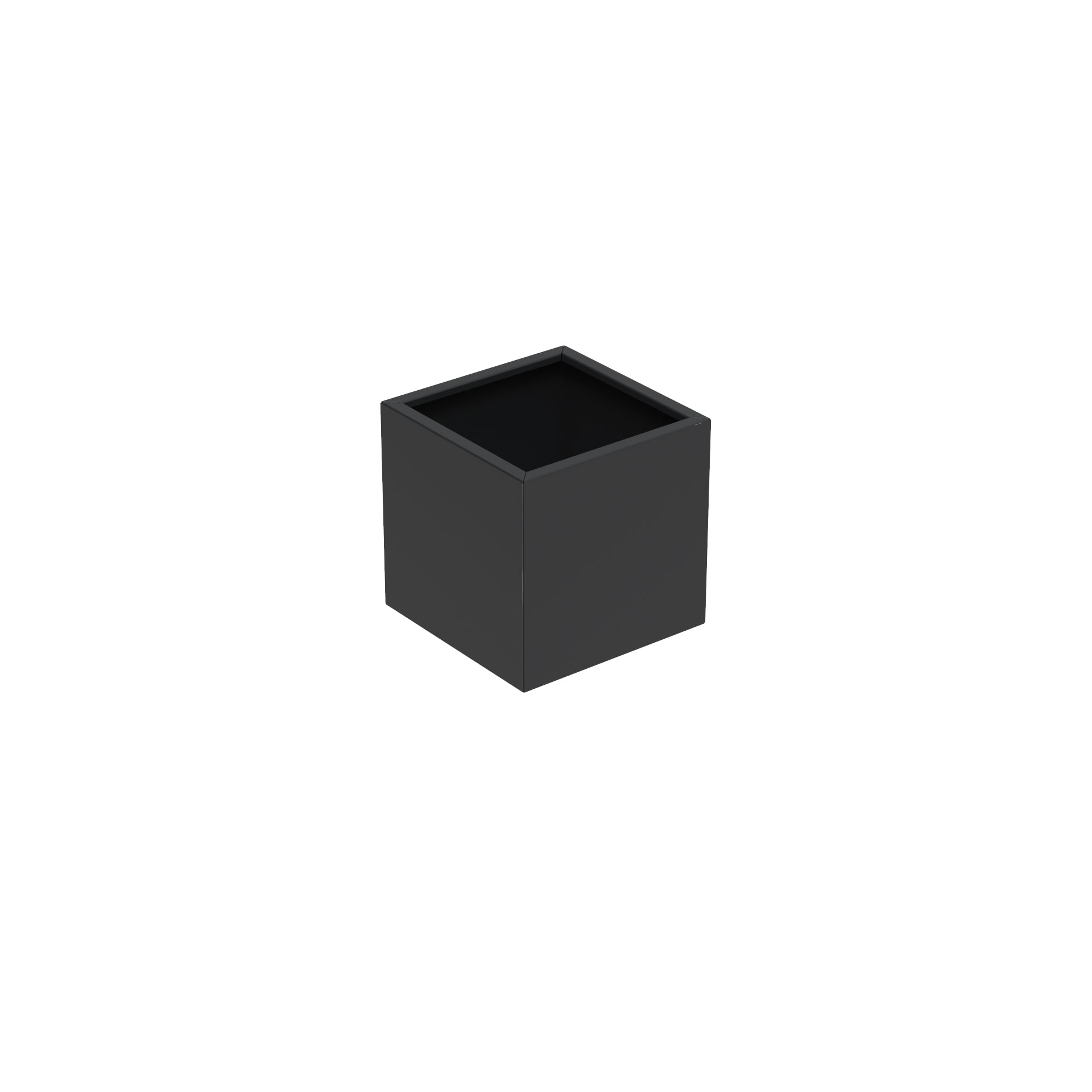 Powder Coated Steel Cube Planter