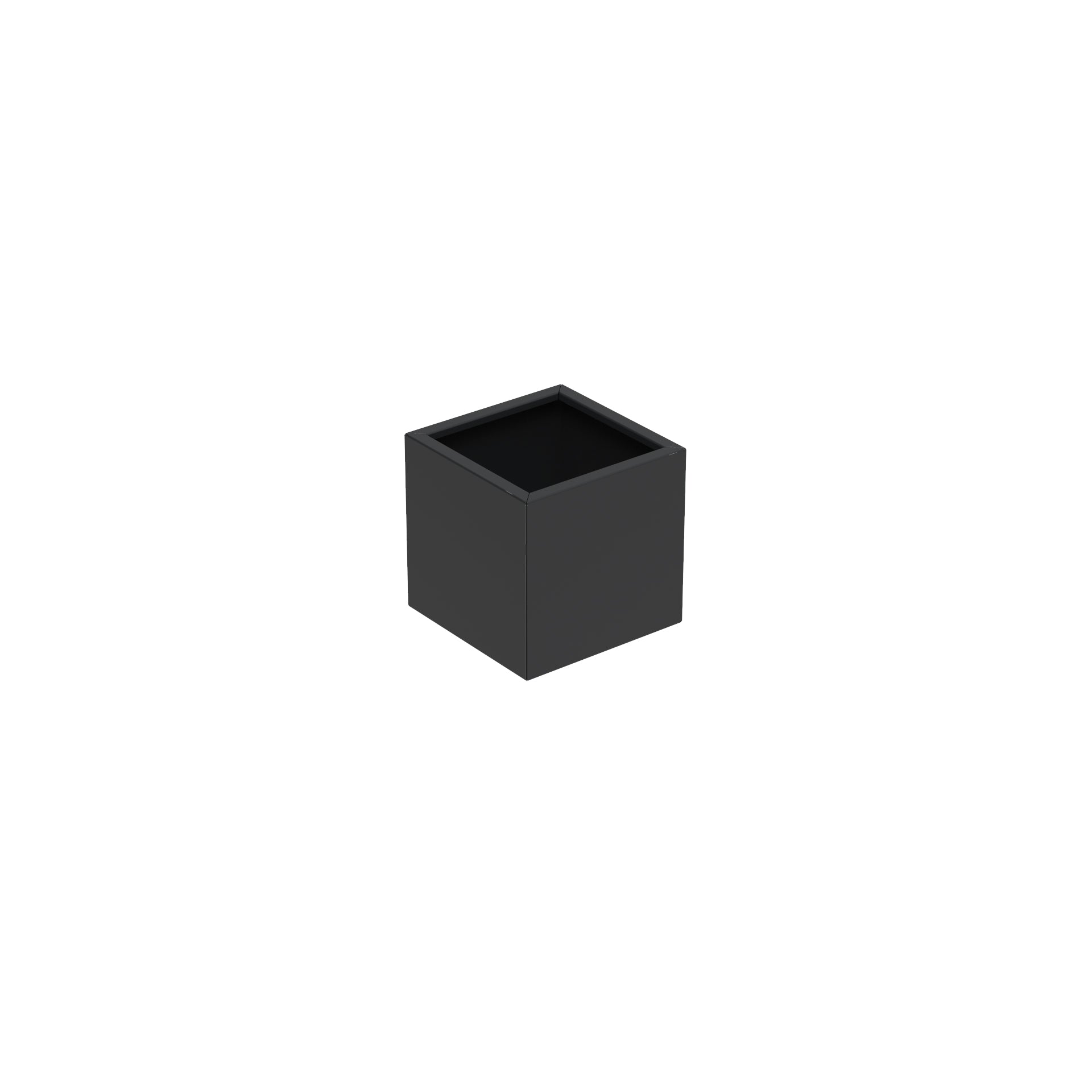 Powder Coated Steel Cube Planter