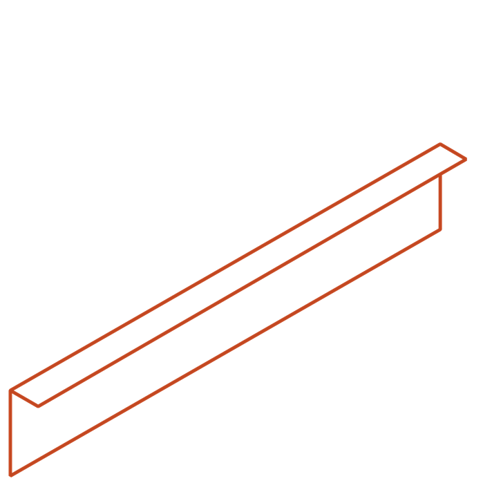 Angle Corten Garden Edging