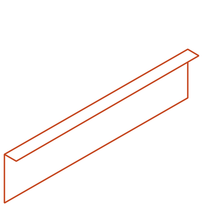 Angle Corten Garden Edging