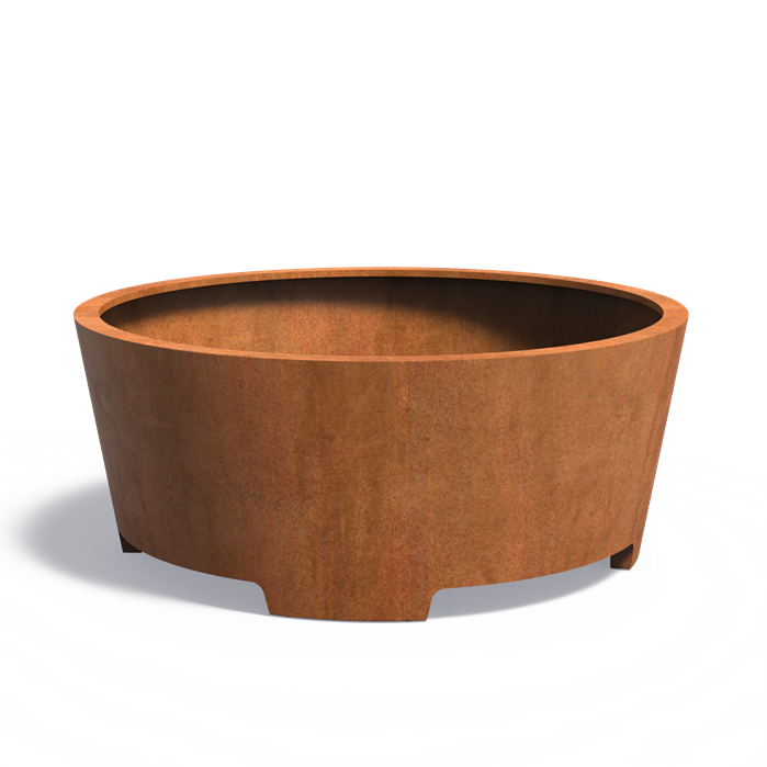 Conic Corten Planter - With Feet