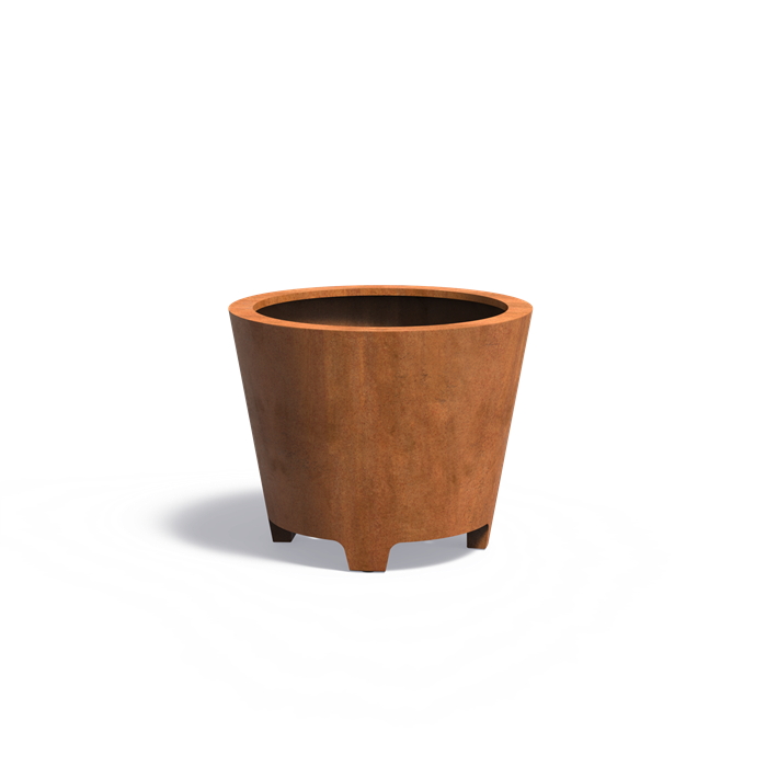 Conic Corten Planter - With Feet