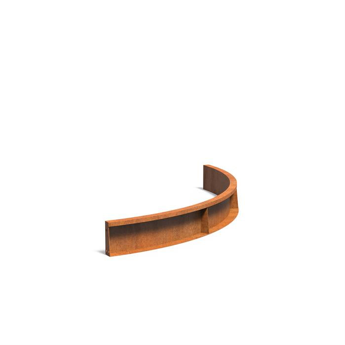 Curved Corten Retaining Wall 200