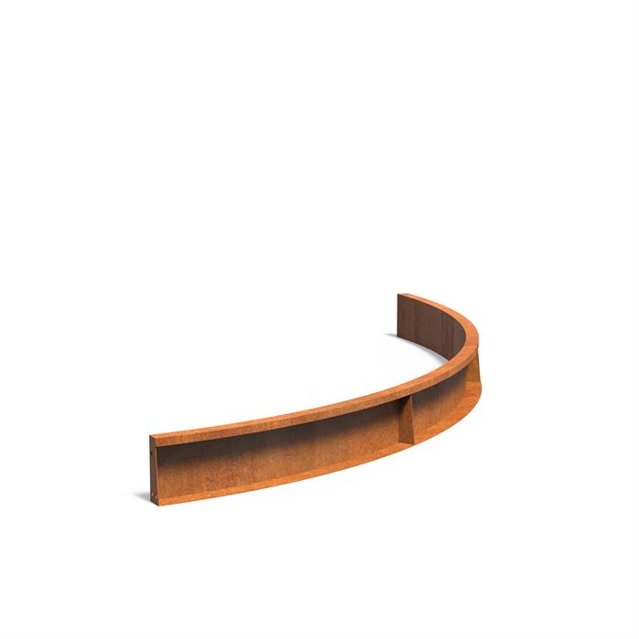 Curved Corten Retaining Wall 200