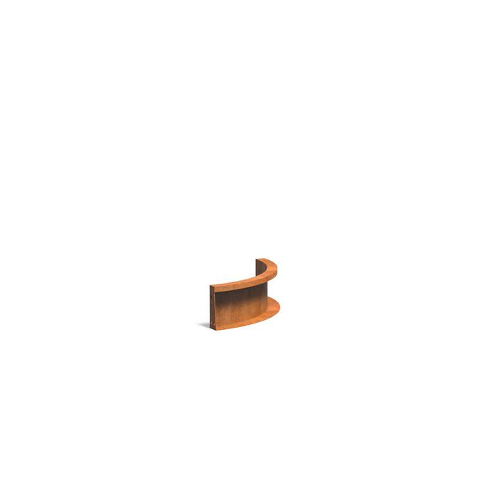 Curved Corten Retaining Wall 200