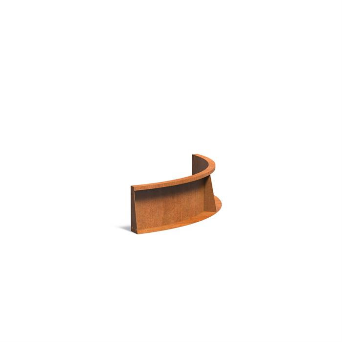 Corten Retaining Wall 300 Curved