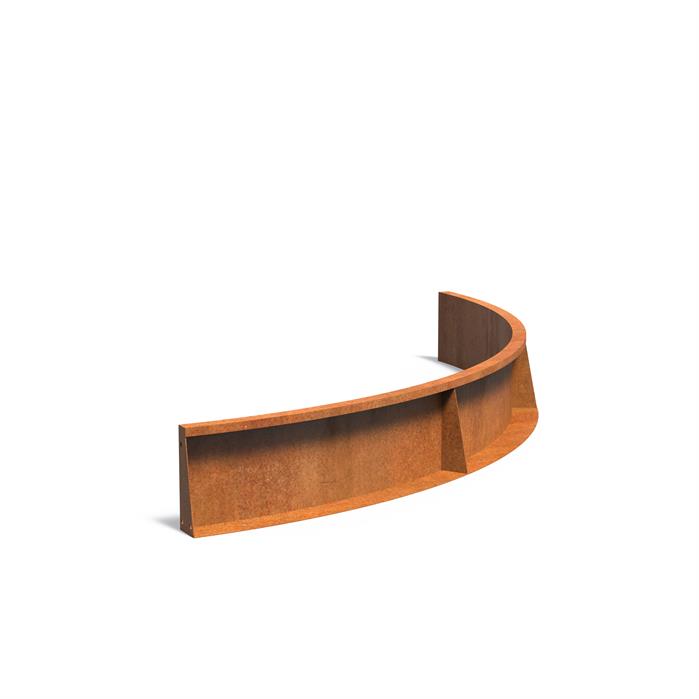 Corten Retaining Wall 300 Curved