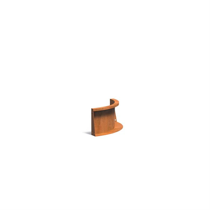 Corten Retaining Wall 300 Curved