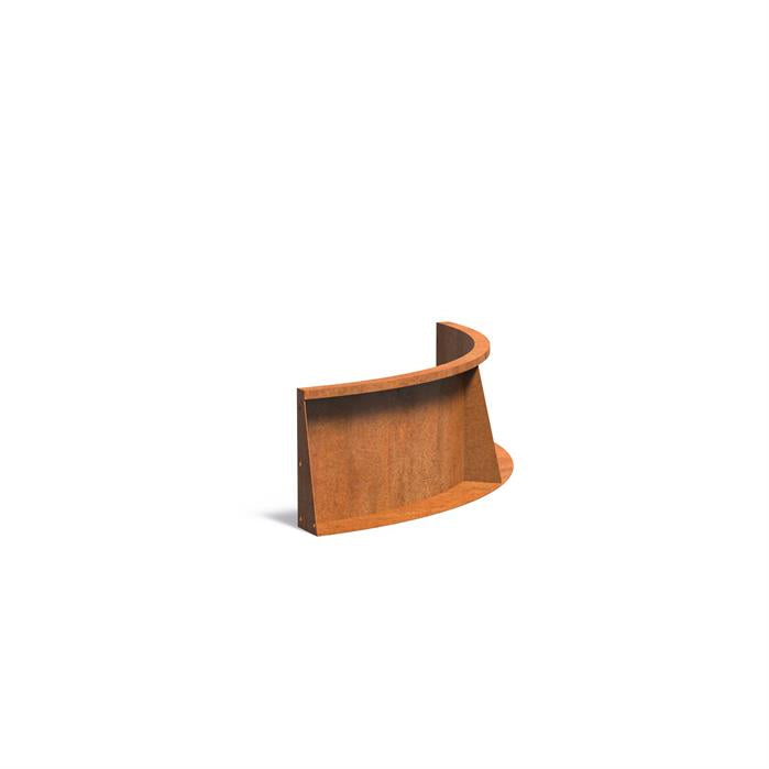 Corten Retaining Wall 400 Curved